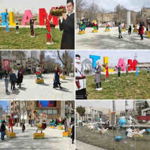 هفت نماد نوروزی در شهر ایلام جانمایی شد
