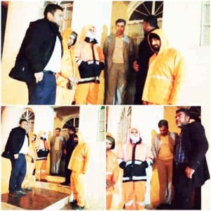 بازدید انوری عضو شورای شهر ایلام از سطح شهر ایلام در پی بارش شدید باران