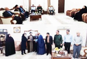دیدار با خانواده شهید رضایی نژاد در ششمین روز از هفته بازخوانی و افشای حقوق بشر آمریکایی