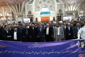تجدید میثاق مدیرعامل و کارکنان بانک مسکن با آرمان‌های امام خمینی (ره)