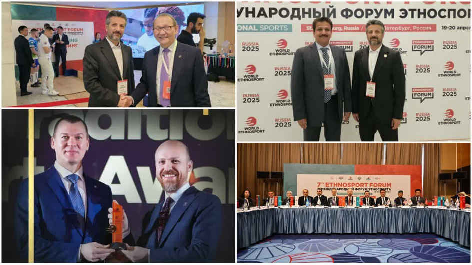 دیدار رئیس فدراسیون ورزش روستایی ایران با مسئولان جهانی در سنت پترزبورگ