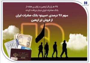 سهم ۹۷ درصدی «سپینو» بانک صادرات ایران از فروش ارز اربعین