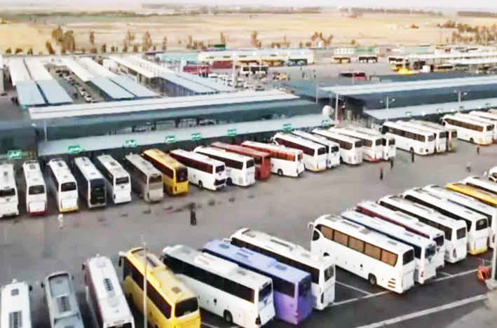 بسیج ظرفیت‌های ناوگان حمل و نقل کشور در مرز مهران