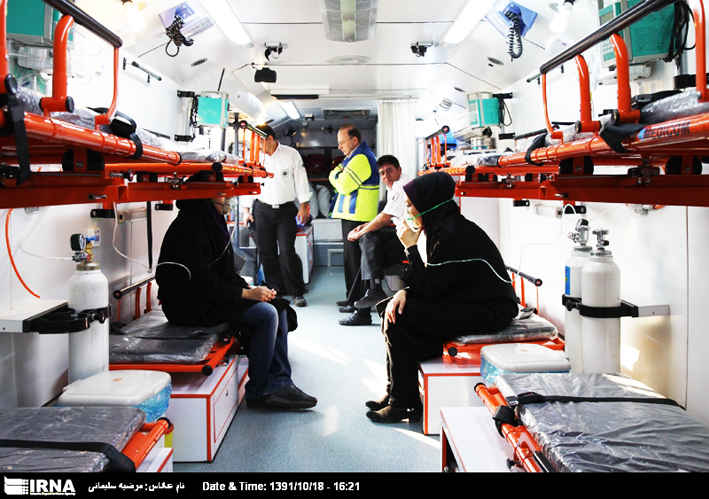 انتقال ۱۶ زائر مصدوم از عراق به مرز مهران
