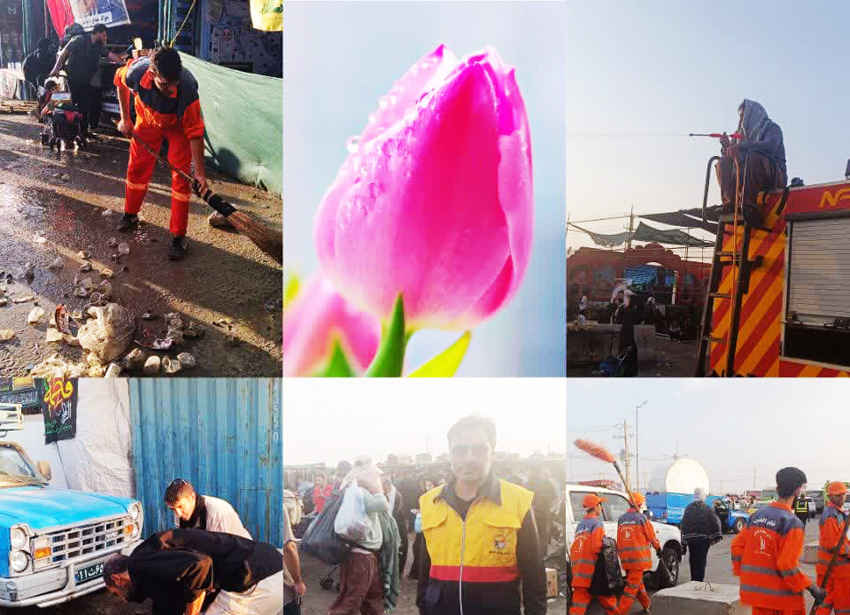 اربعین ۱۴۰۴؛ عطر گل‌های بهاری در گرمای تابستان مهران    ✍️ مجتبی تابش