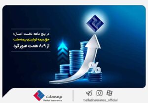 در پنج ماهه نخست امسال؛ حق بیمه تولیدی بیمه‌ ملت از ۸.۹ همت عبور کرد