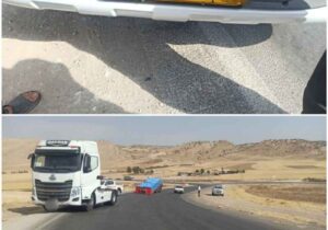 توقیف یکدستگاه کامیون کشنده با پلاک جعلی
