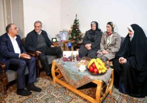 دیدار رئیس جمهور اسلامی ایران با خانواده شهید مسیحی