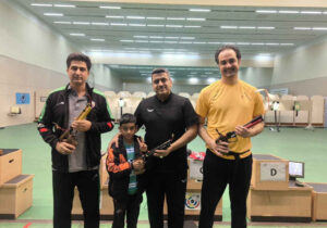 قهرمانی فروغی در مرحله چهارم مسابقات آزاد تپانچه