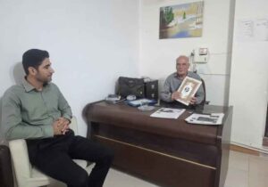 دیدار رئیس سازمان بسیج رسانه استان ایلام با مدیرمسئول نشریه «ایمن»