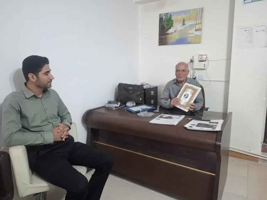 دیدار رئیس سازمان بسیج رسانه استان ایلام با مدیرمسئول نشریه «ایمن»