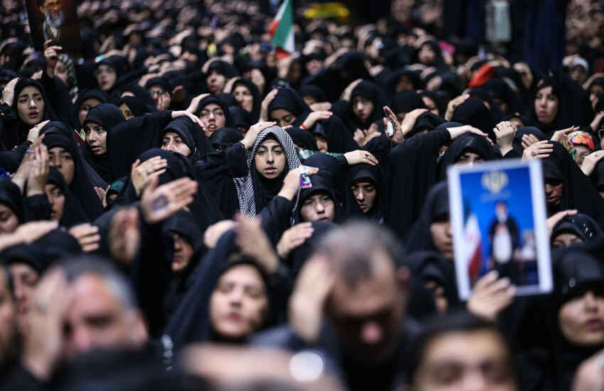 برگزاری آیین شام غریبان در جوار مقتل قائد شهید انقلاب