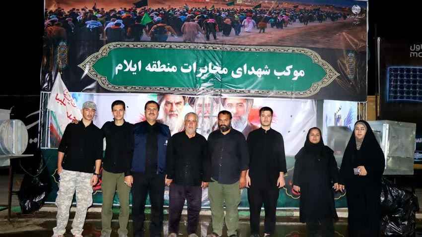 برپایی موکب شهدای مخابرات در پایانه مرزی مهران
