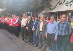 حضور سرپرست اداره کل بهزیستی ایلام در کنار بسیجیان این اداره کل در رزمایش “جان فدا”